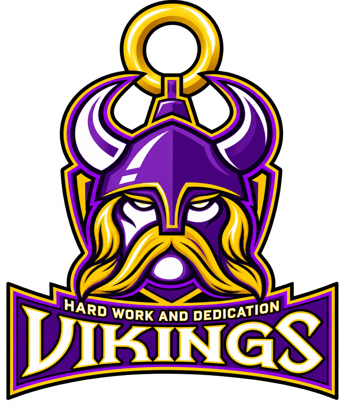"Vikings" Head Badge Hype Chain